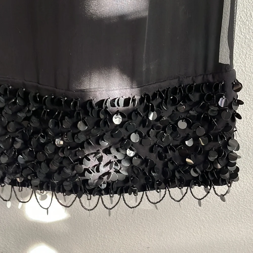 NWOT Milly beaded black dress - Picture 6 of 14